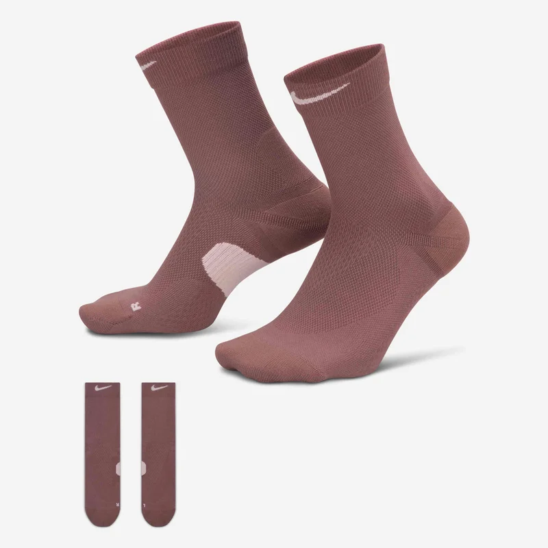 Nike Purple Running Dri-FIT Midweight Crew Socks (1 Pair)  | Best Price UAE